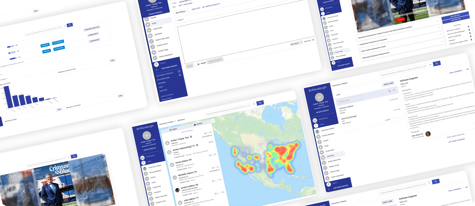 Wavelength alumni networking platform